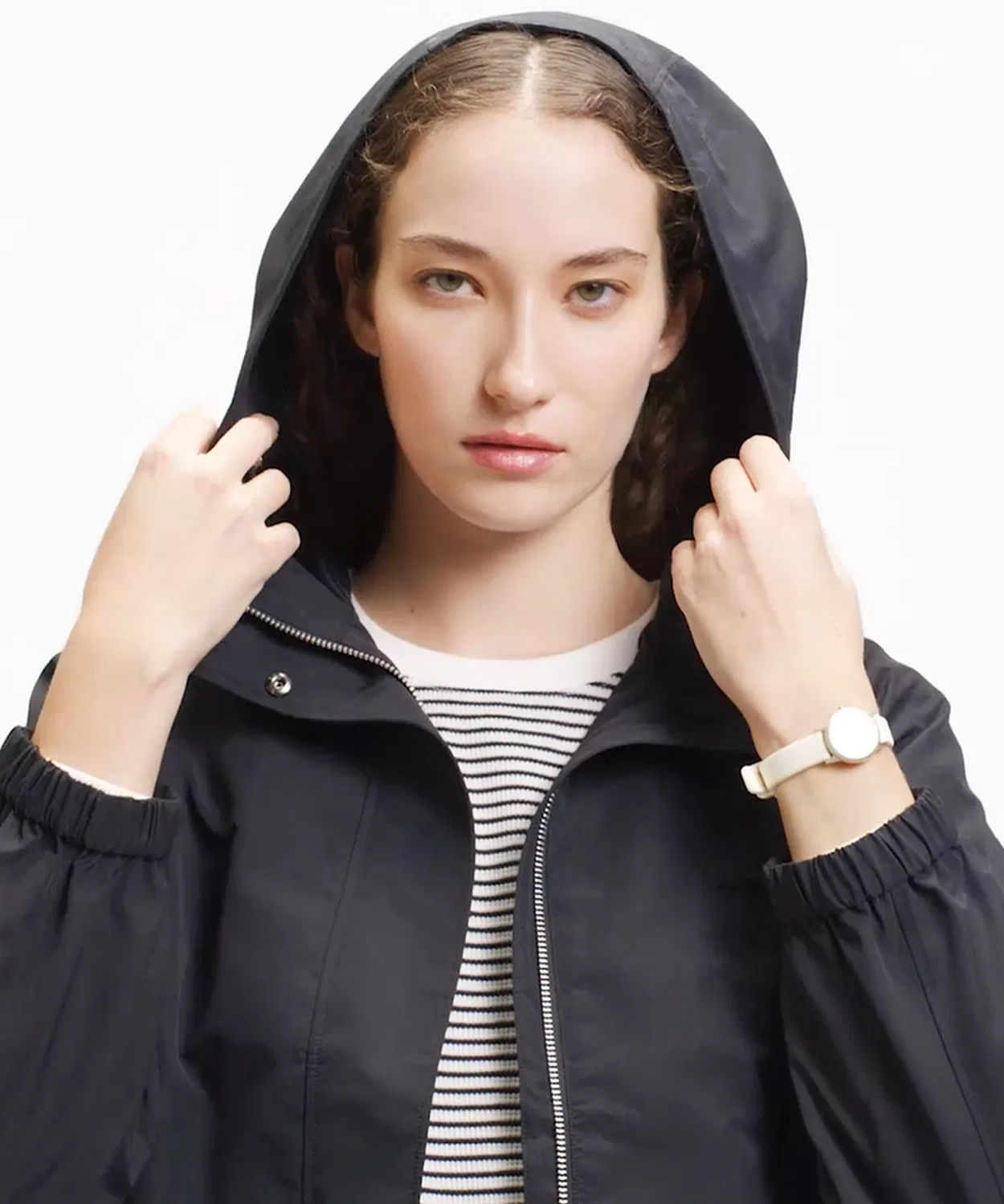 Женская горнолыжная куртка А-силуэта с плиссировкой сзади LACOSTE, Black — фото 3