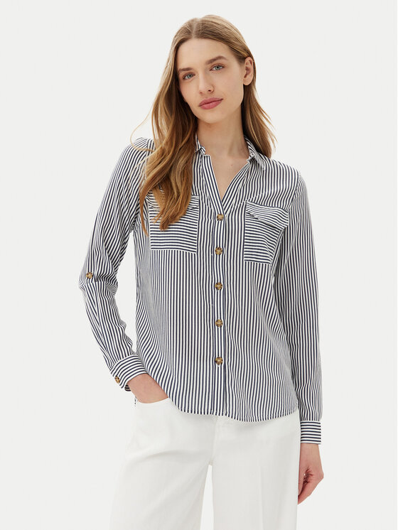 

Рубашка обычного кроя Bumpy 10275283 Vero Moda, синий