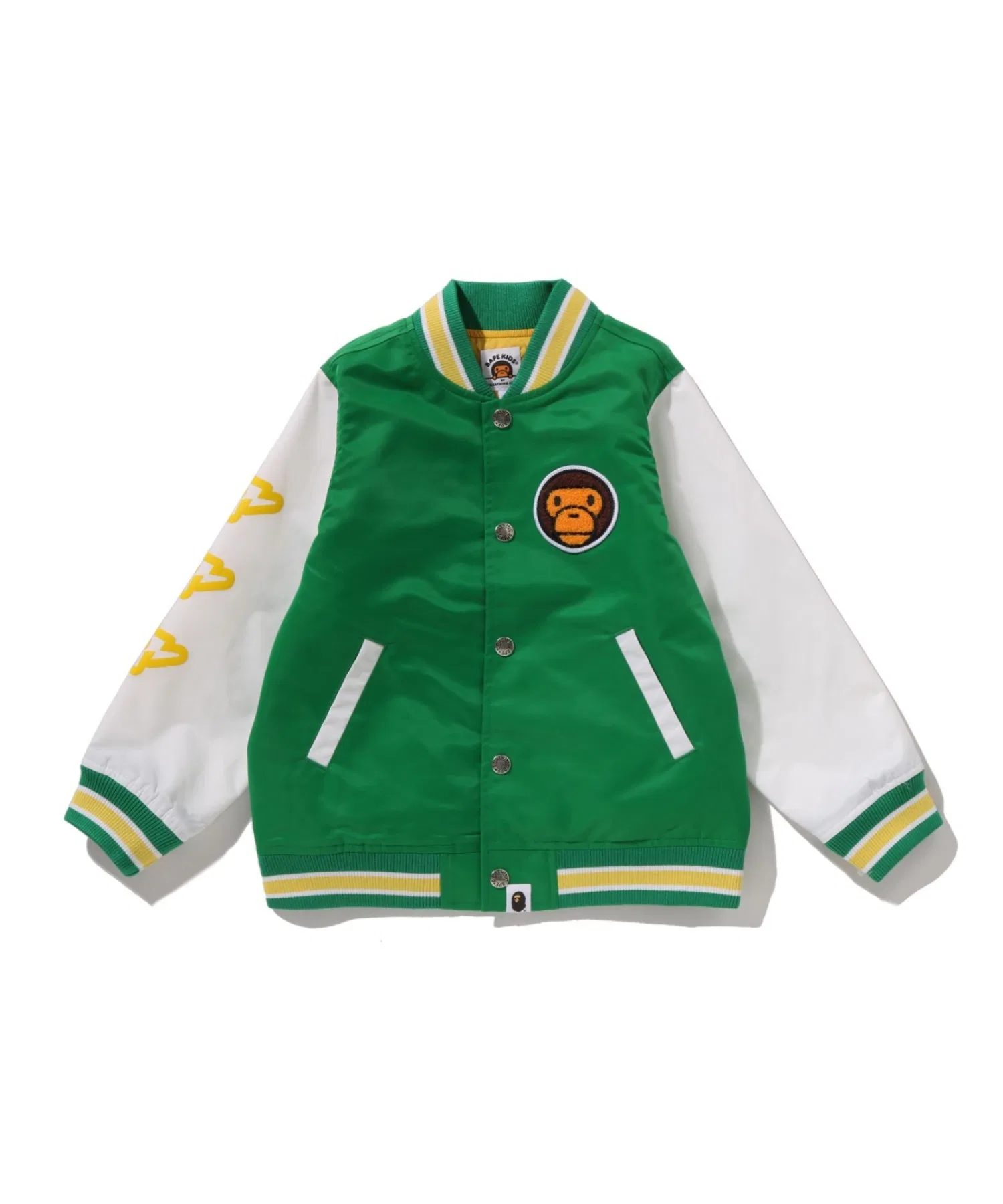 Куртка-бомбер BABY MILO VARSITY JACKET A BATHING APE, зелёный