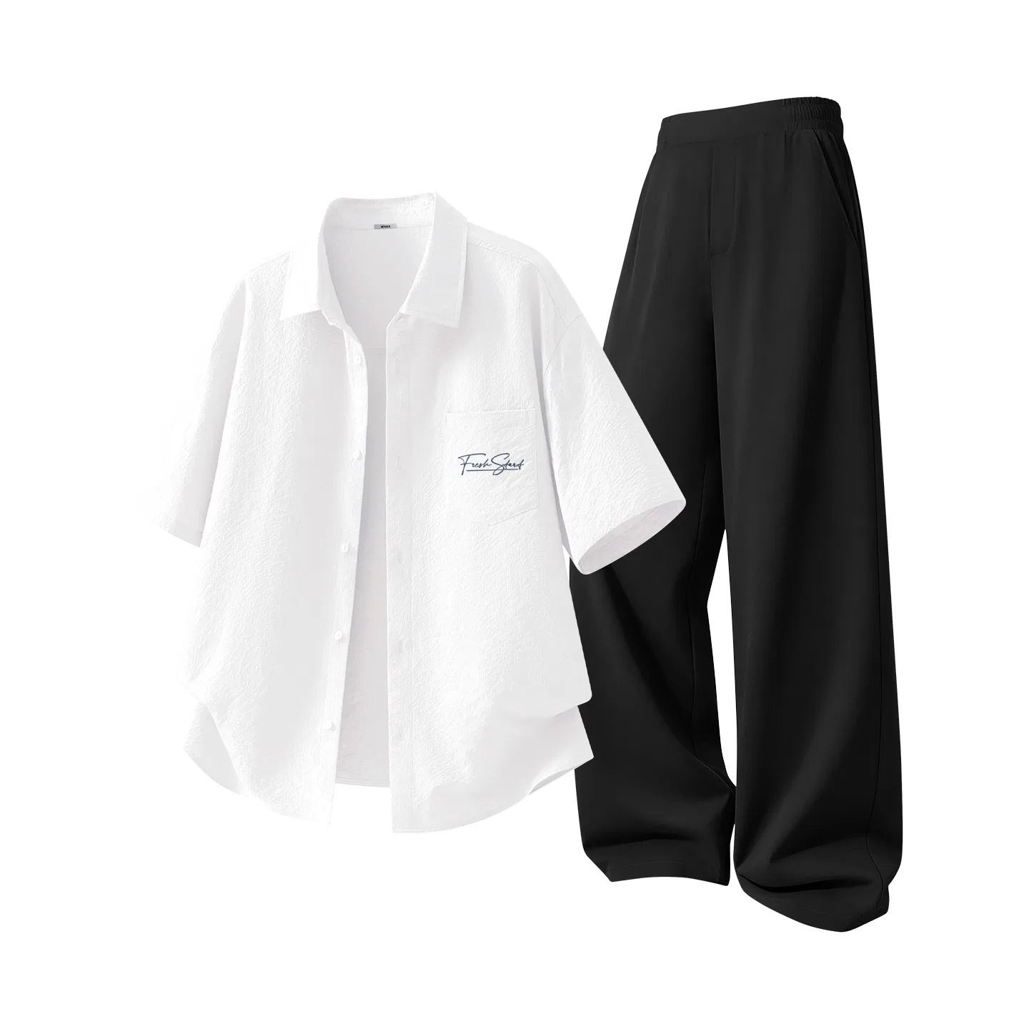 Детский комплект спортивной одежды MINISO, Цвет Oat (Ma Feng He Qi Chest Logo)+Black — фото 3