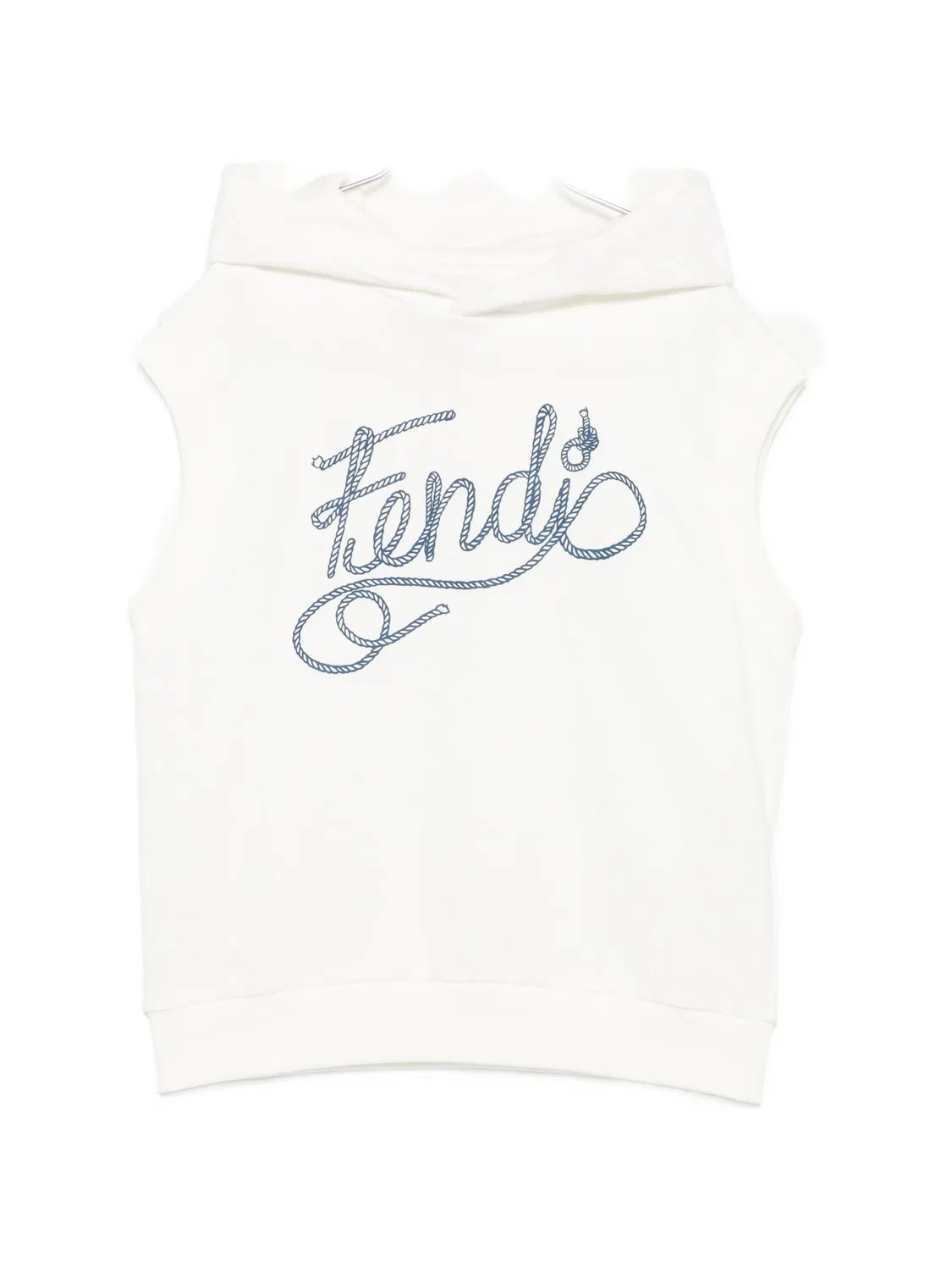 Худи без рукавов Fendi Kids, белый