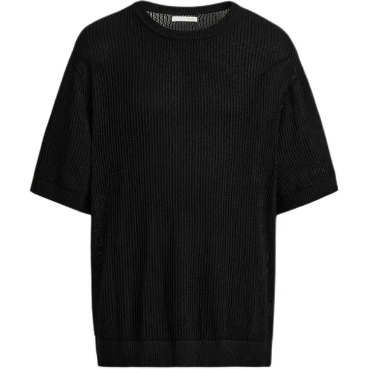 Мужская футболка с круглым вырезом Black ZARA, Black