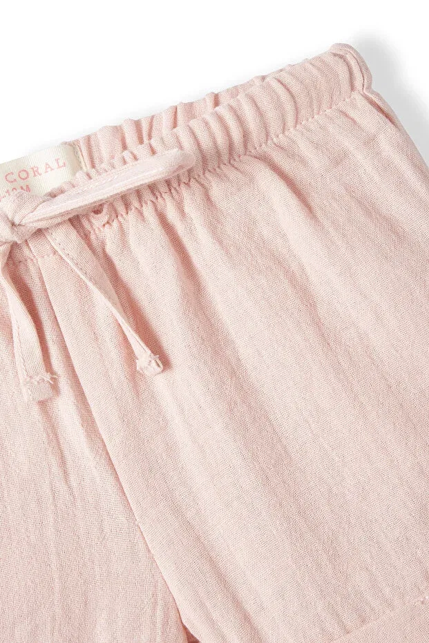 Детские шорты для девочек хлопковые Petit Coral, Pink — фото 3