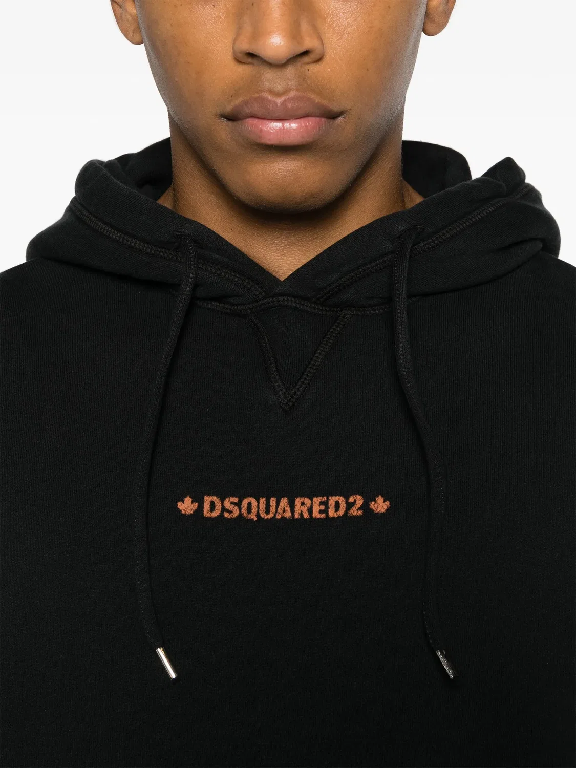 Худи с логотипом на капюшоне DSQUARED2, черный — фото 2