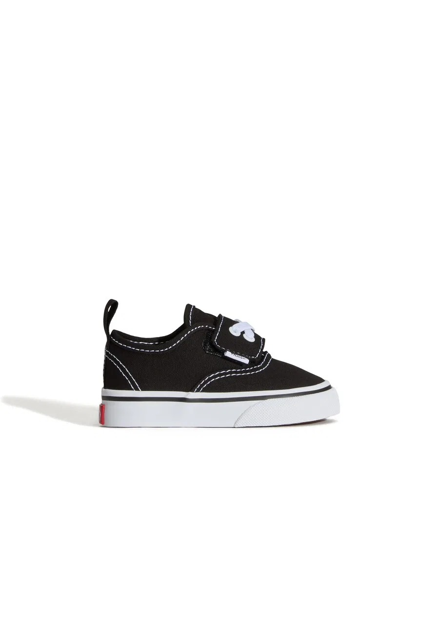 Кроссовки VANS 'Authentic Elastic Hook And Loop' черного цвета — фото 2