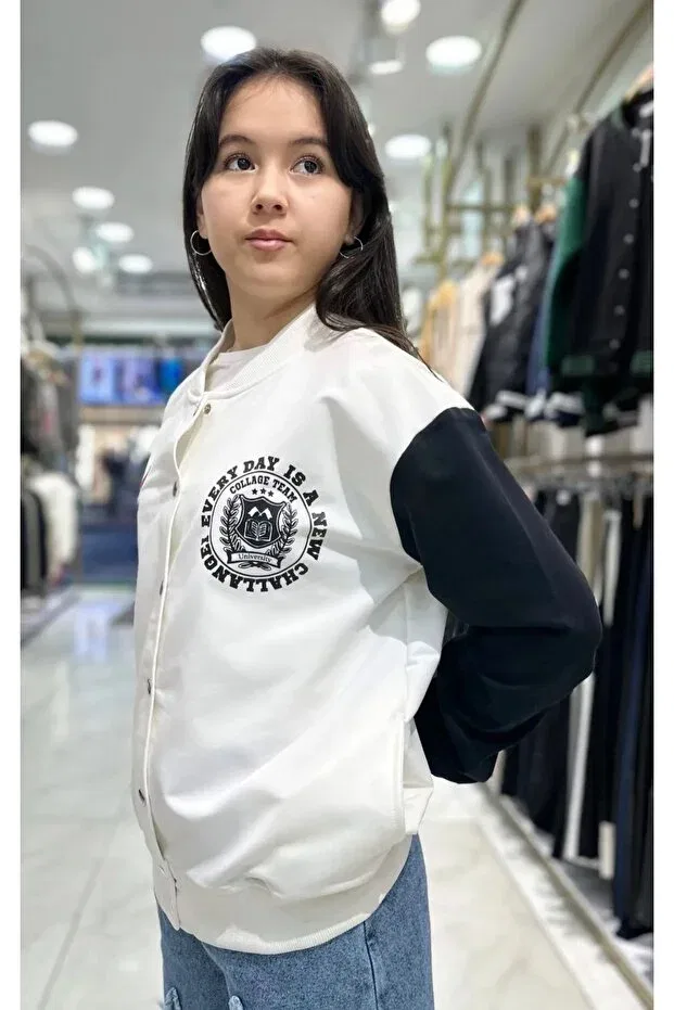 Детская куртка из ткани с двухниточным принтом Minimoda Kids — фото 2