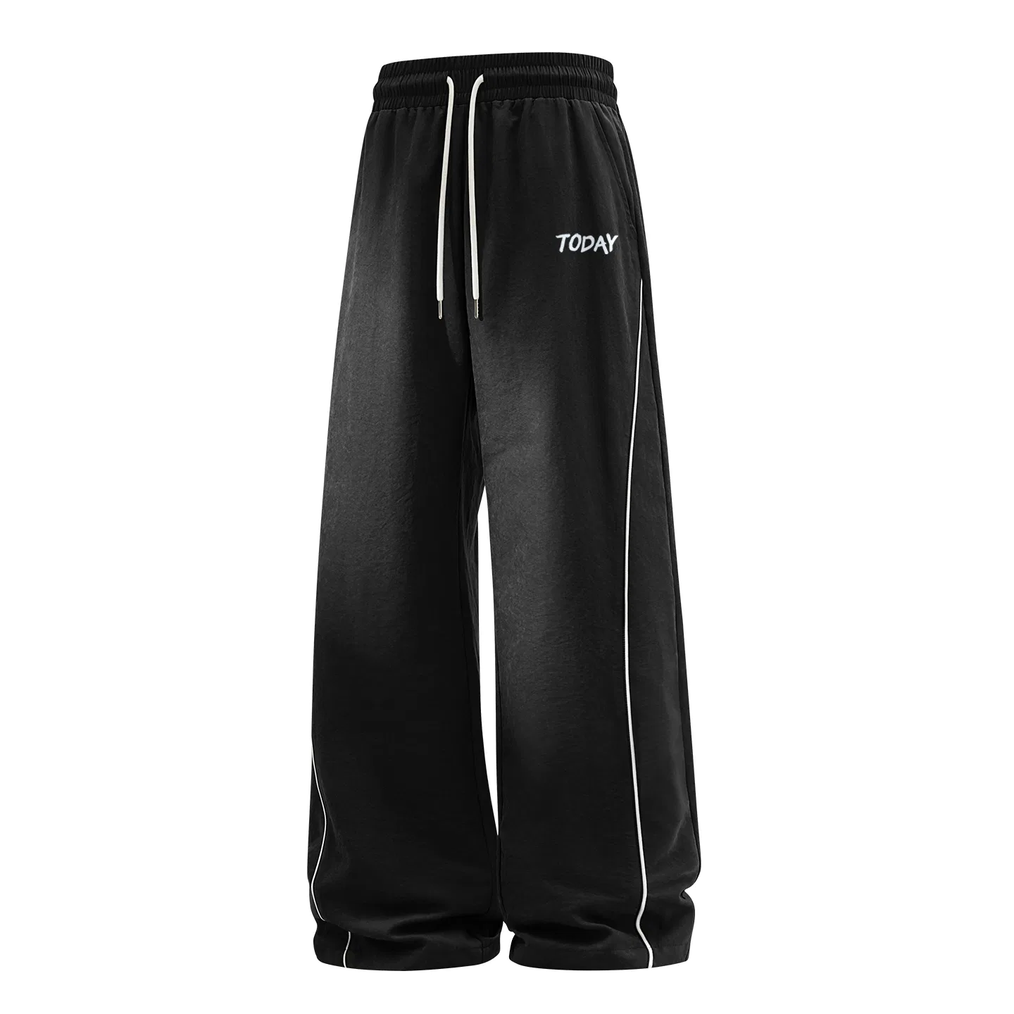 Детские штаны с лампасами MINISO, Smooth Blue Graffiti Pants Logo, Color: Black