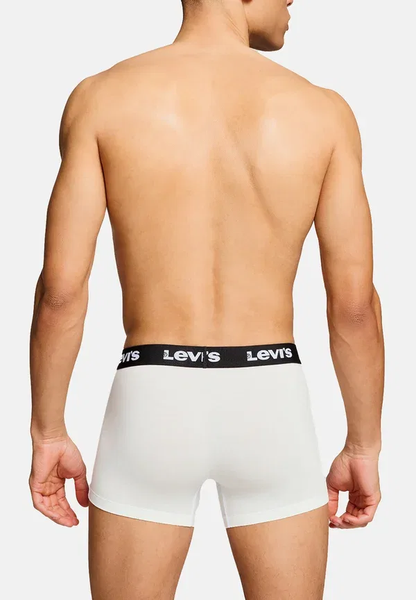 Трусы мужские Levis herren boxershorts repeat logo boxer unterwäsche pants 4 er pack trunks Levi'S, белый, черный — фото 2