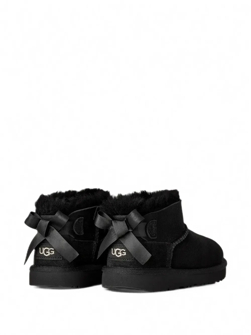 Детские ботинки UGG Ultra Bailey с бантиками UGG Kids, черный — фото 3