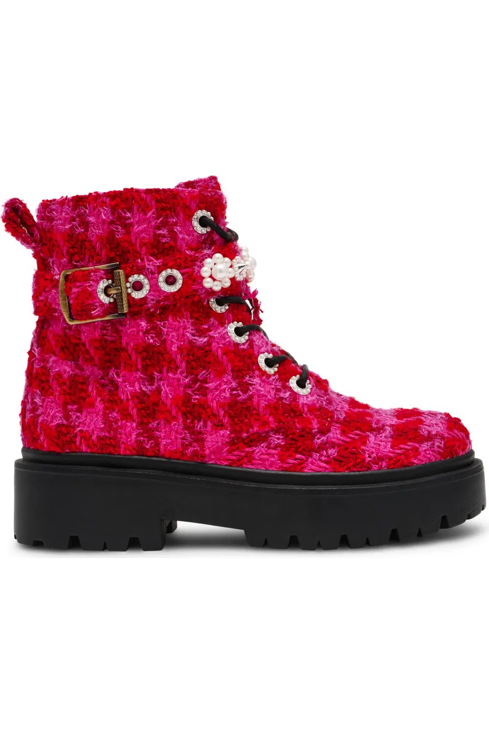 Детские ботинки на платформе Hethr Betsey Johnson, Fuchsia Multi — фото 3