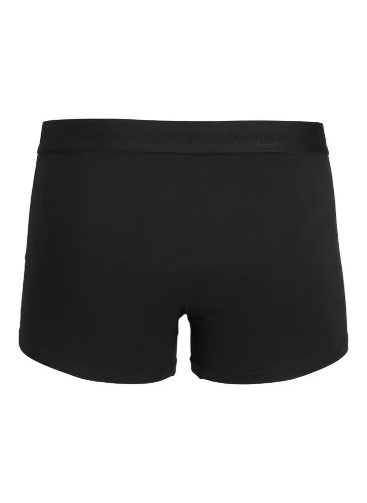 Трусы-боксеры с логотипом, комплект из 5 штук, Jack & Jones Junior, черный — фото 3