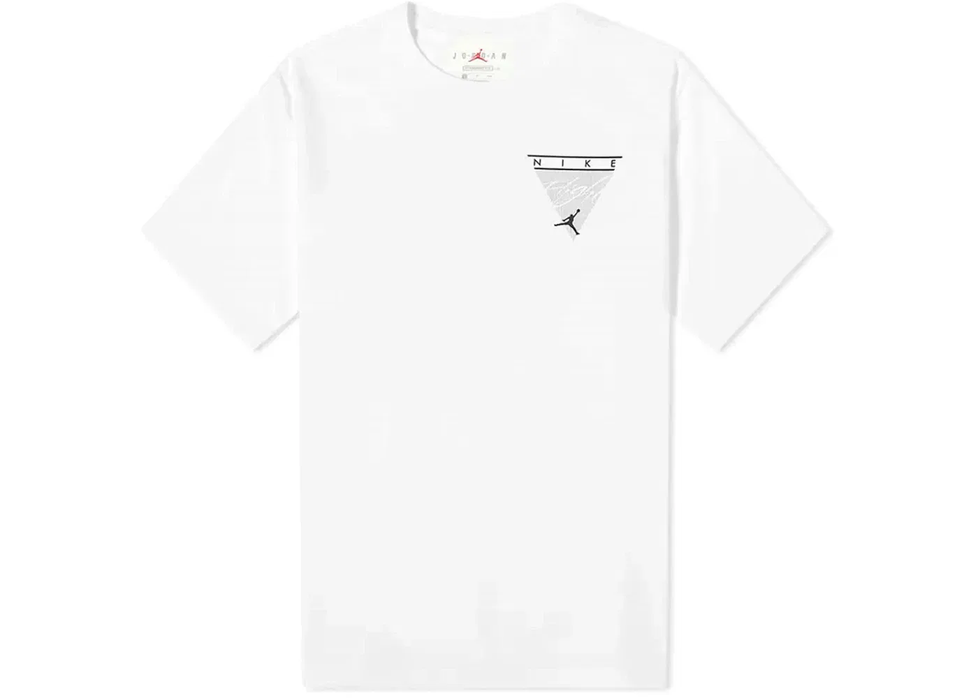Мужская футболка с принтом Nike Jordan Flight Essentials Tee, White/Black