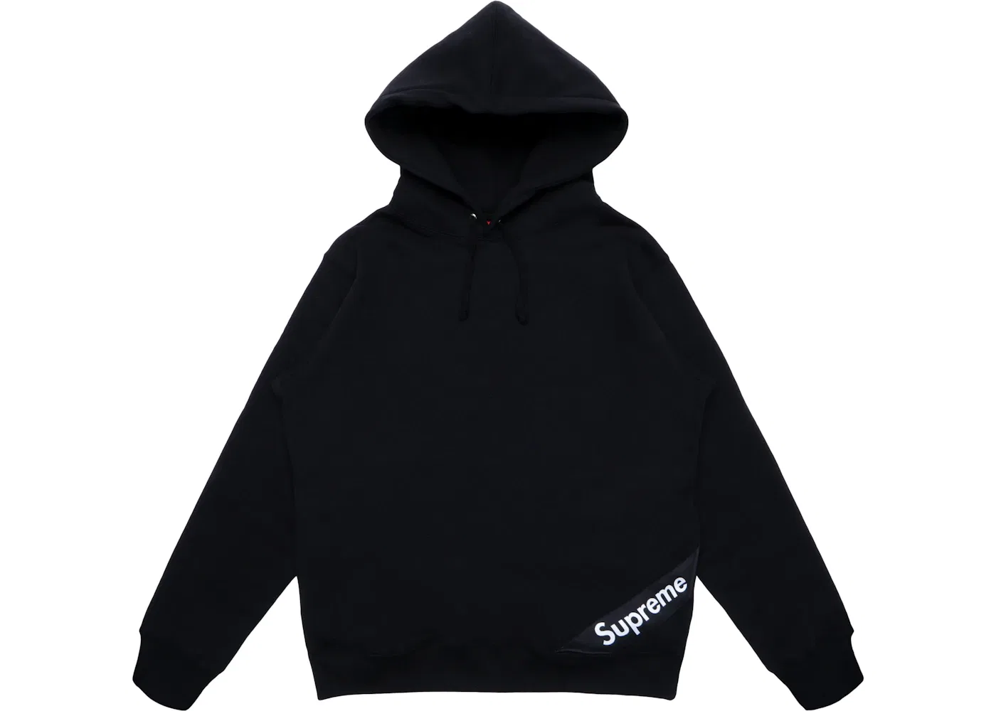 Мужской худи с принтом Corner Label Supreme, Black