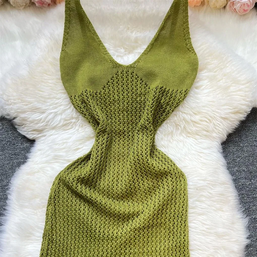 Женское летнее платье с цветочным принтом Knitted, Army En8 — фото 4