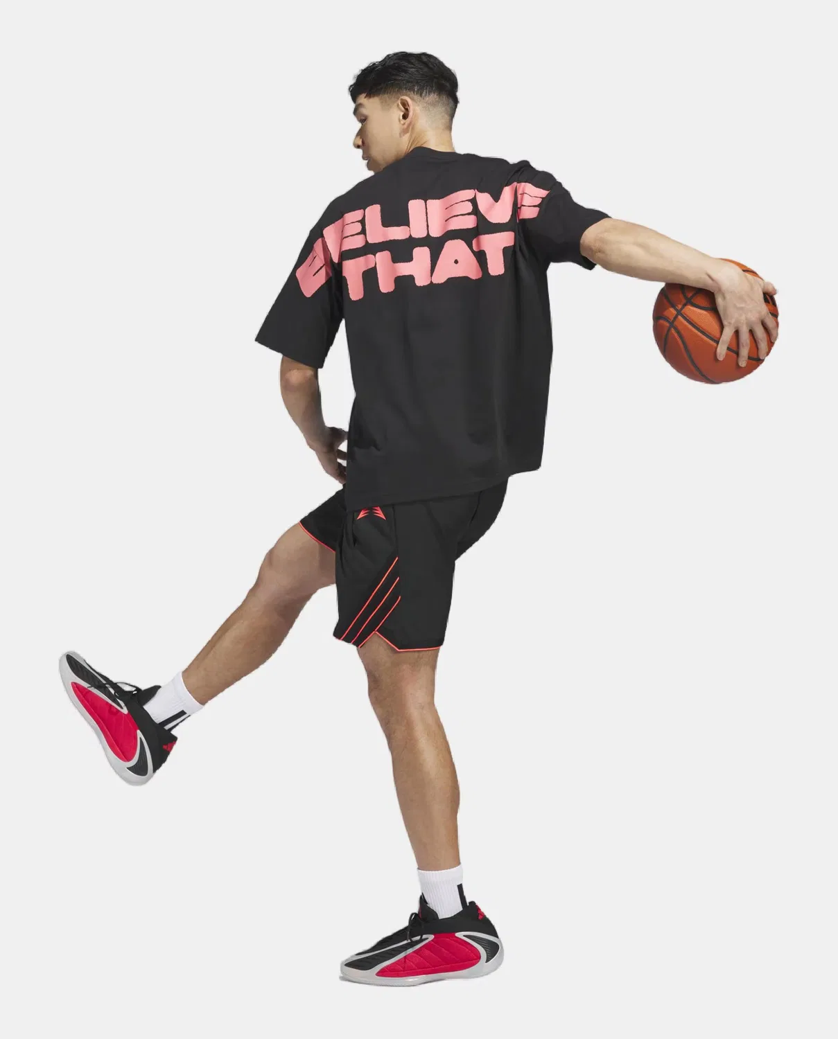 Мужская футболка, Baloncesto Anted, adidas, черный — фото 3