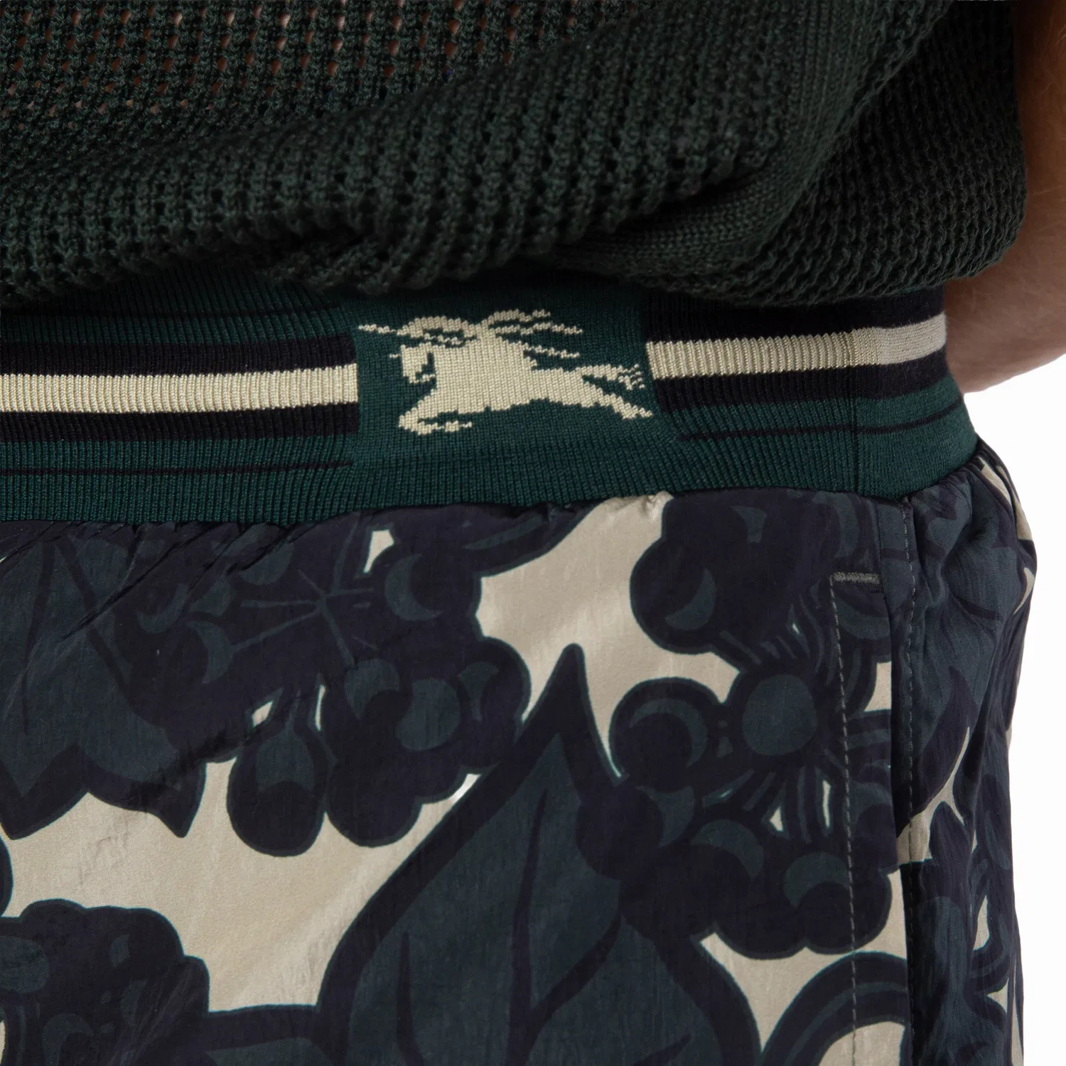Шорты с принтом Ivy and Duck Motifs Nylon Burberry, Jungle Ip Pattern — фото 2
