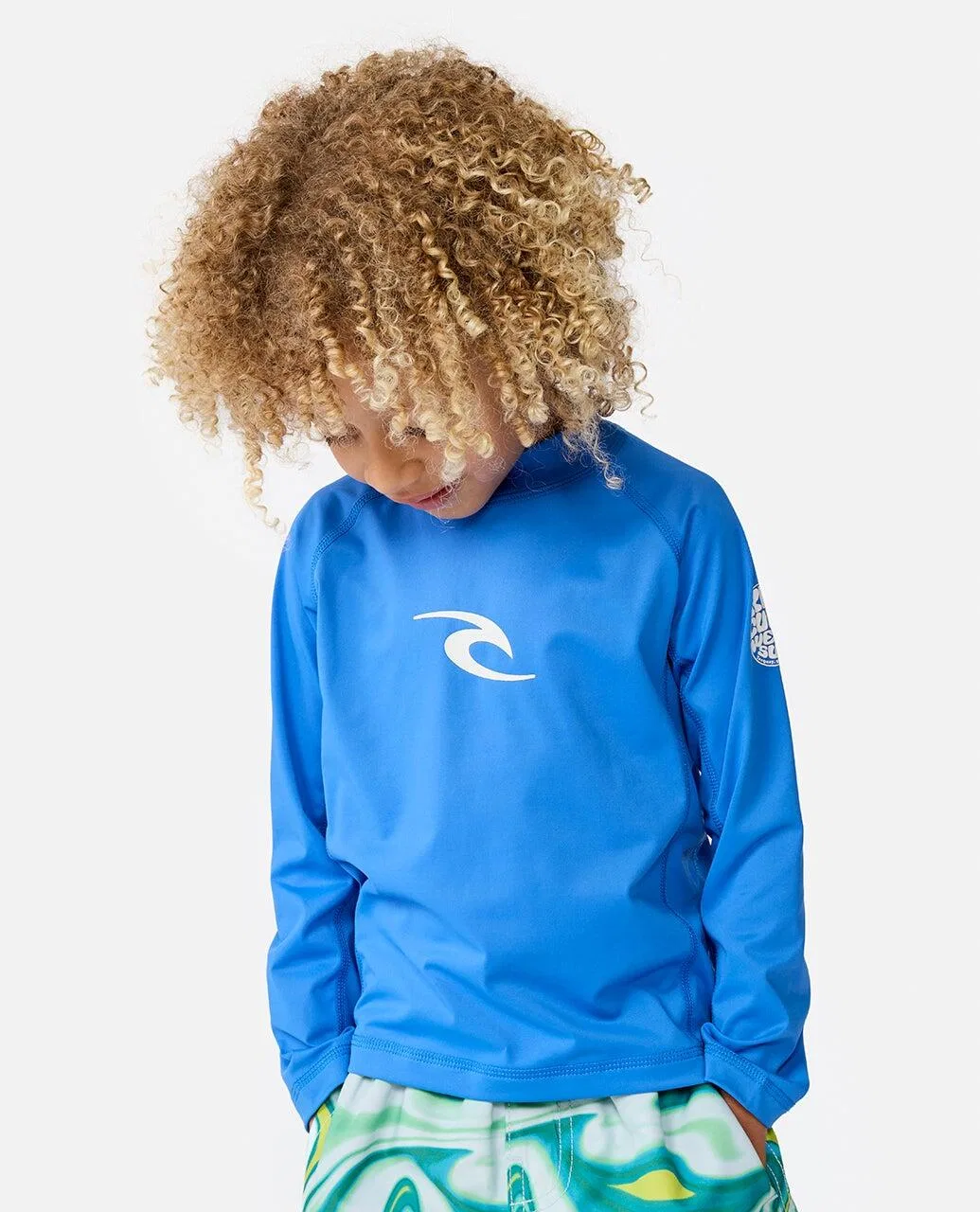 Детская футболка с длинным рукавом Waves manches longues Rip Curl, Blue Gum — фото 4