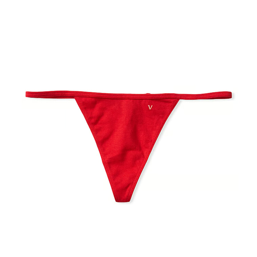 

Трусики-стринги Victoria's Secret Stretch Cotton Smooth, красный