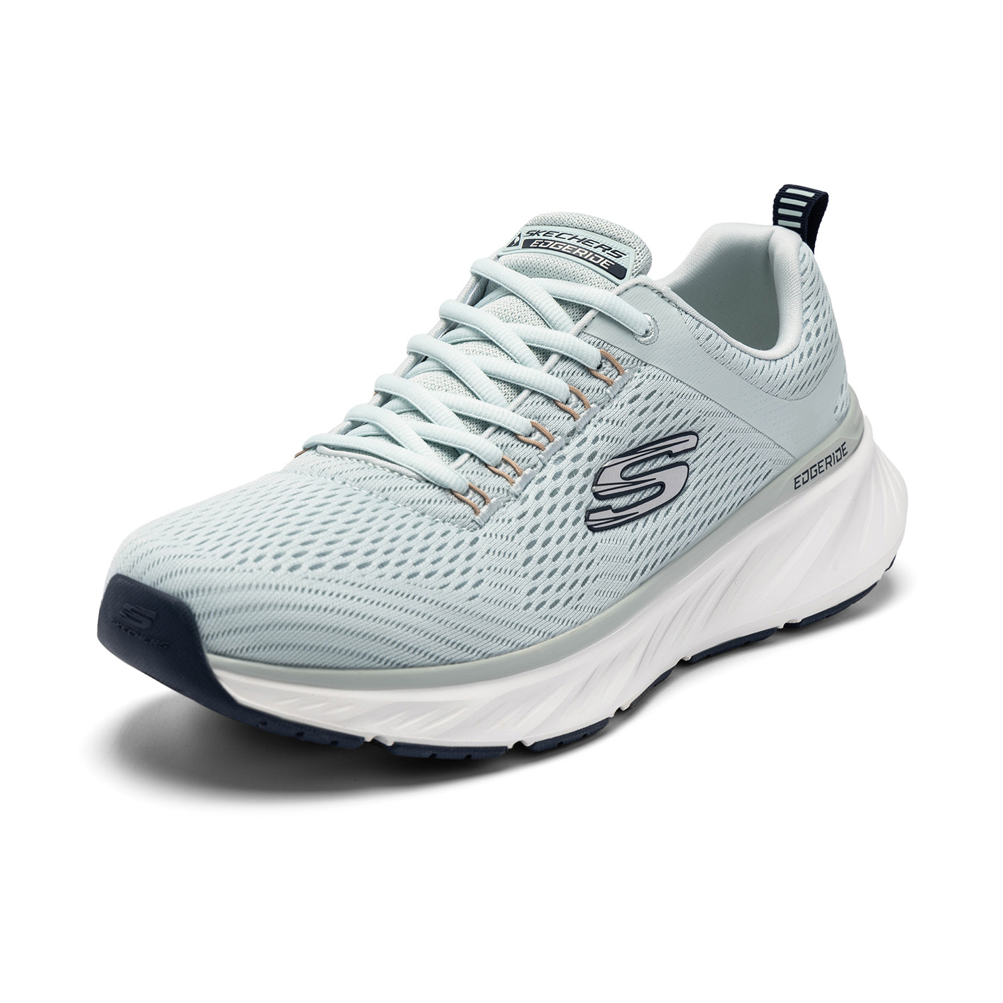Edgeride повседневные туфли мужские низкие натуральные Skechers, голубой — фото 3
