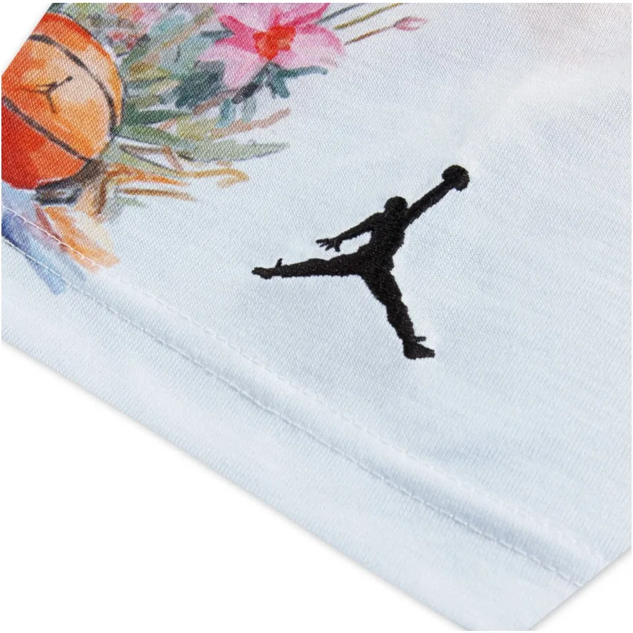 Детская футболка с принтом Jordan Flamingo AOP SS Tee Nike, Белый — фото 2
