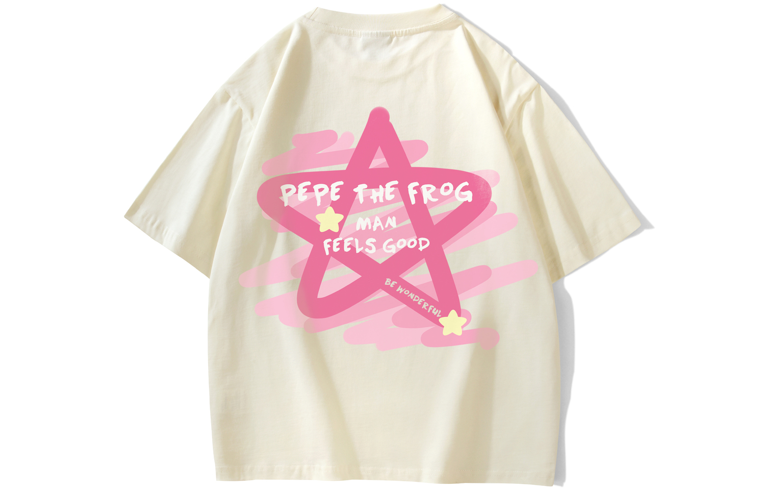 

Футболка Unisex Pepe The Frog, Кремово-абрикосовая