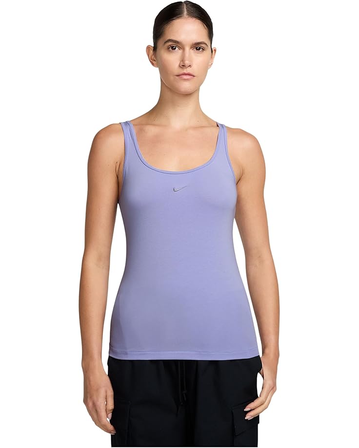 

Топ Nike Sportswear Chill Knit Tank Top, цвет Lilac Ice