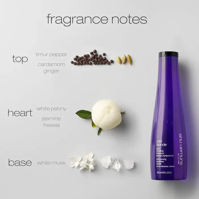 Shu Uemura Art of Hair Yubi Blonde Nourishing Shampoo - Увлажняет и бережно очищает, удаляет загрязнения и разглаживает, для сухих светлых волос. 296 мл (.), gray — фото 3