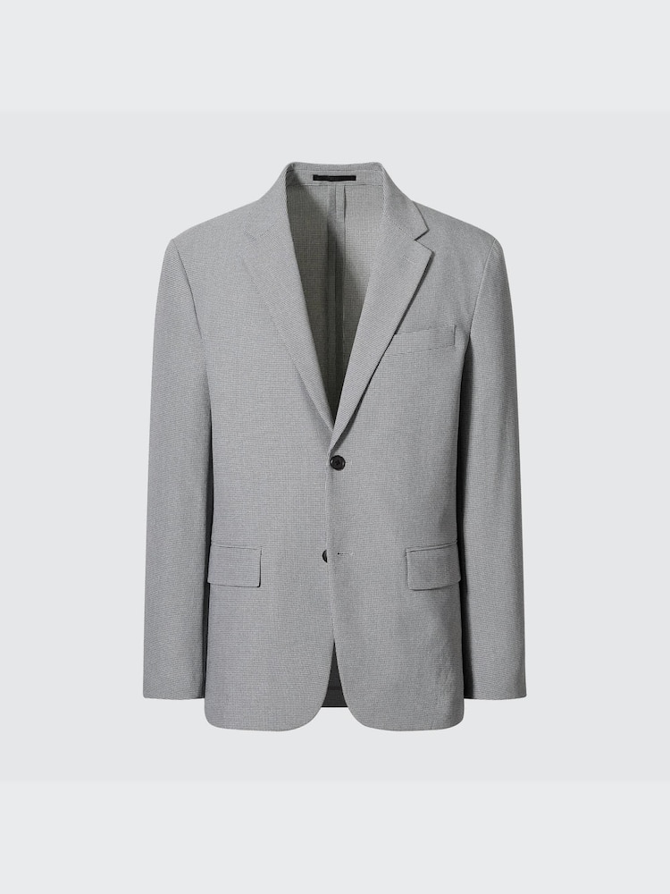 Куртка airsense шерстяная Uniqlo, цвет 05 серый — фото 4