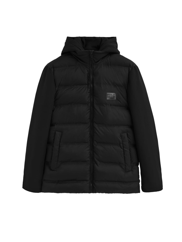 

Стеганая куртка черного цвета Polo Club