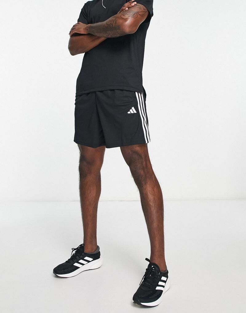 Черные шорты с 3 полосками adidas Training Train Essentials adidas