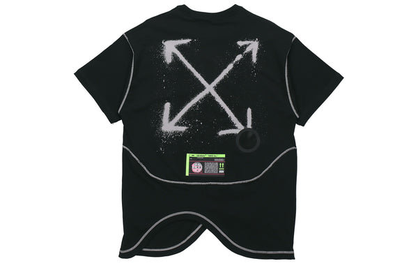 Футболка x off-white nrg ru t-shirt 'black' Nike, черный — фото 2