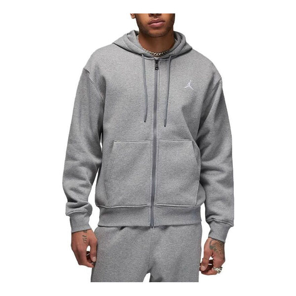 

Куртка с капюшоном из флиса на молнии Air Jordan, серый