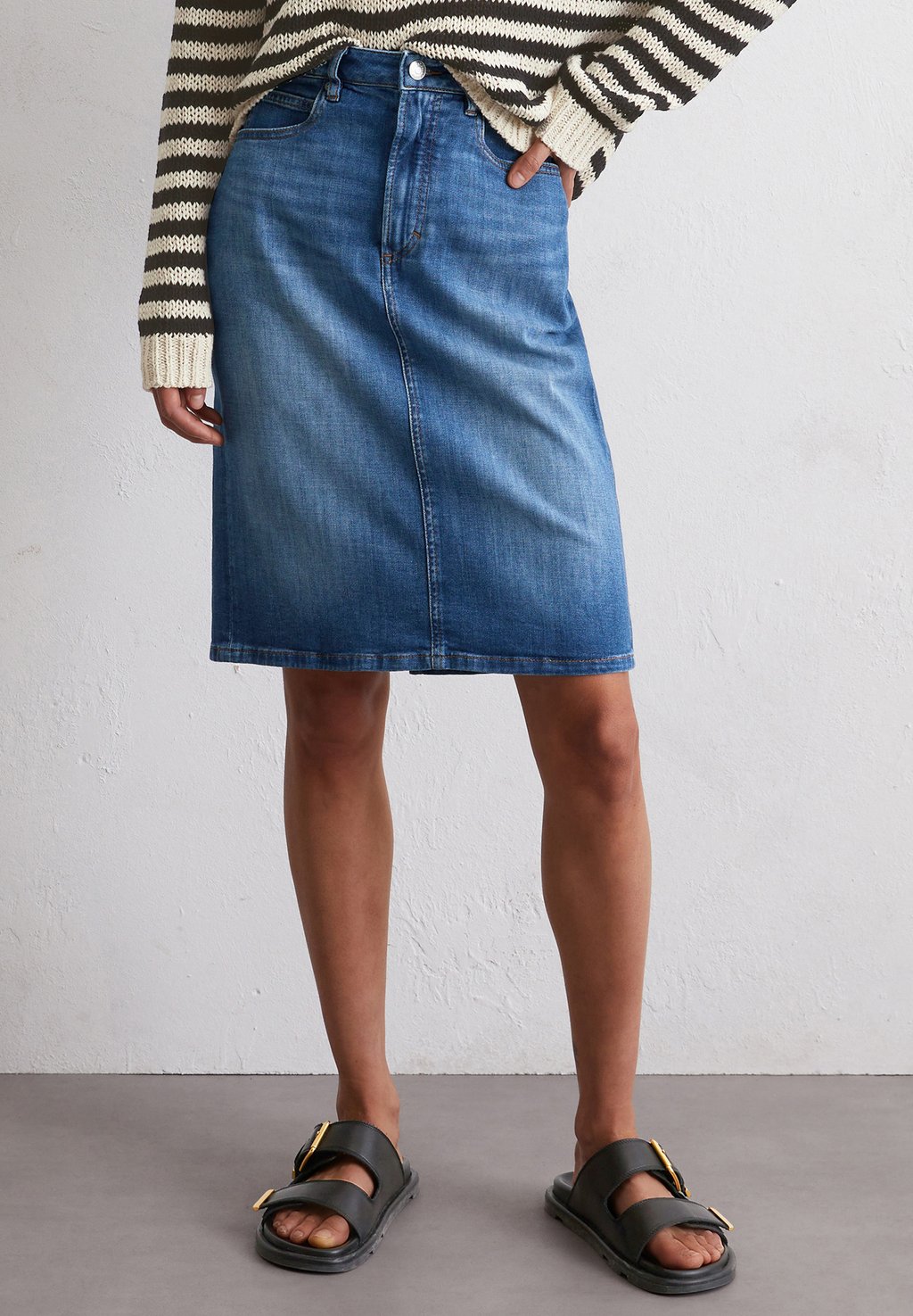 

Джинсовая юбка REGULAR STRETCH - Pencil skirt Marc O'Polo, синий