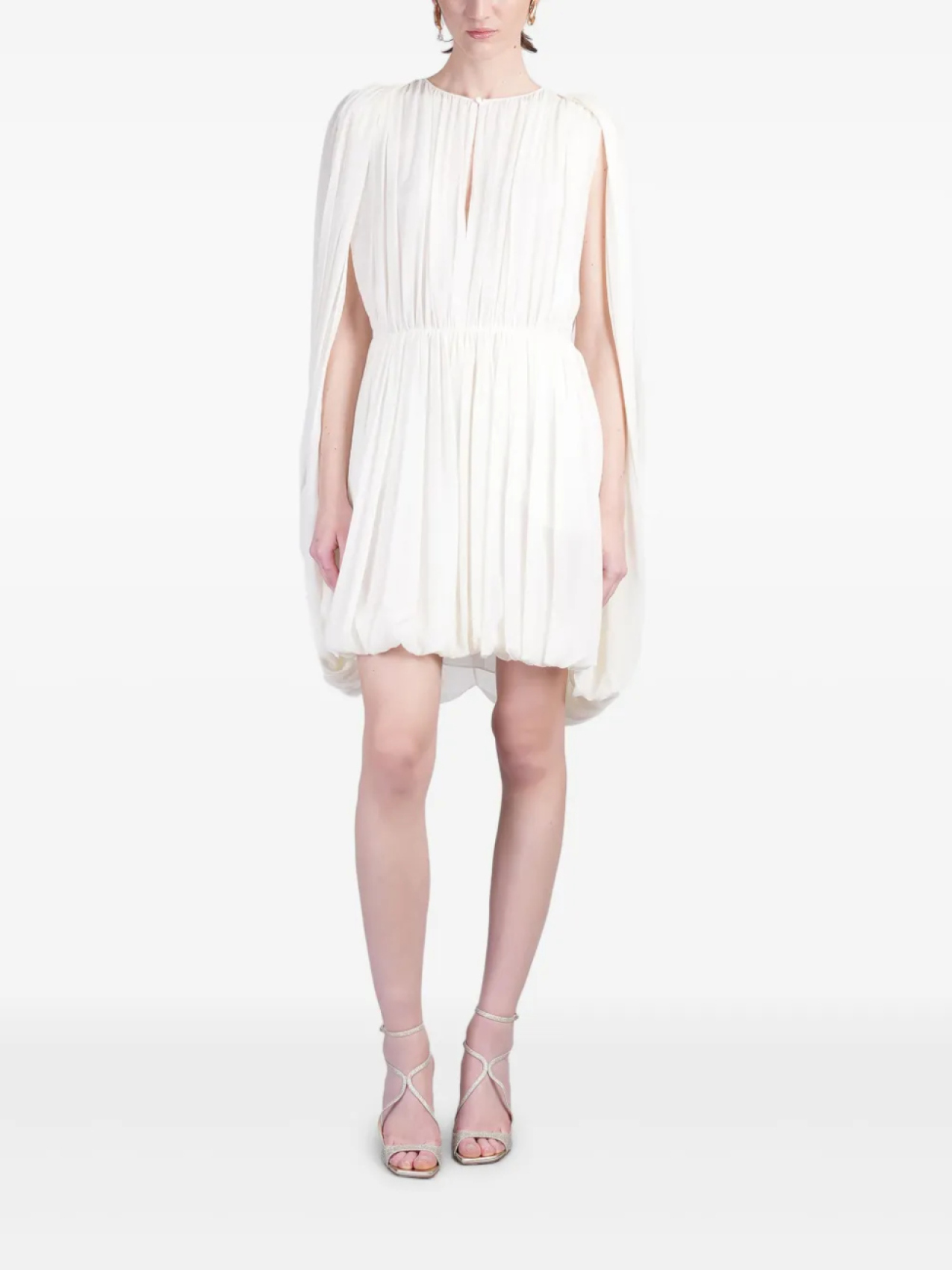 

Мини-платье в складку Stella McCartney, белый