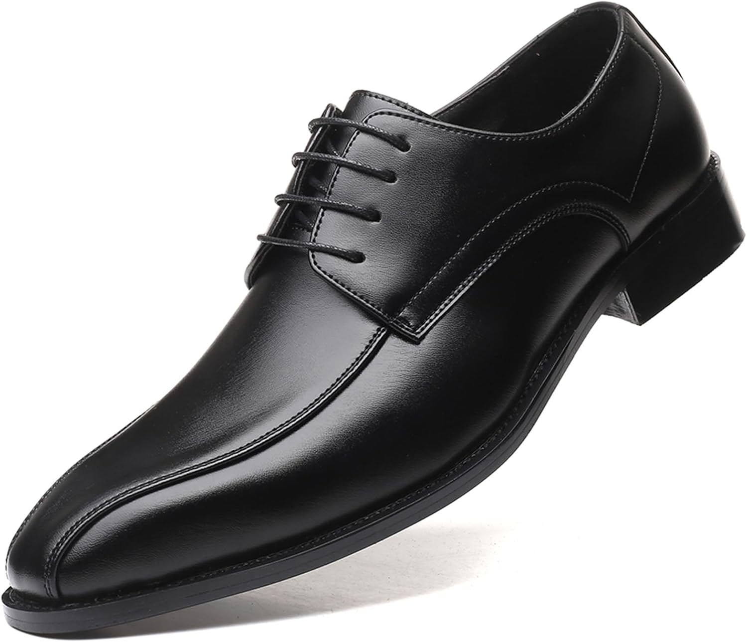 

Мужские оксфорды WUIWUIYU с шнуровкой, деловые формальные туфли, свадебные оксфорды с крыльями, дерби, блухеры из кожи, черный