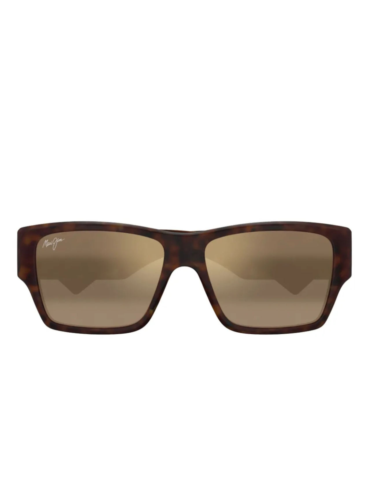 

Солнцезащитные очки Maui Jim в квадратной оправе, коричневый