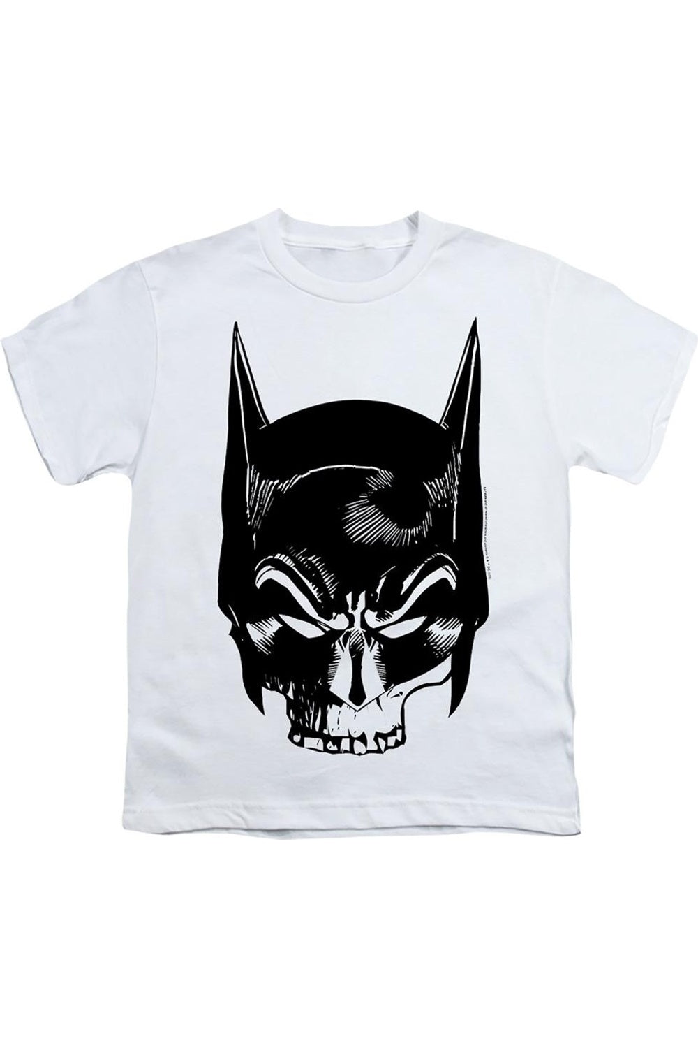 

Футболка с черепом Бэтмена для детей Gildan, белый