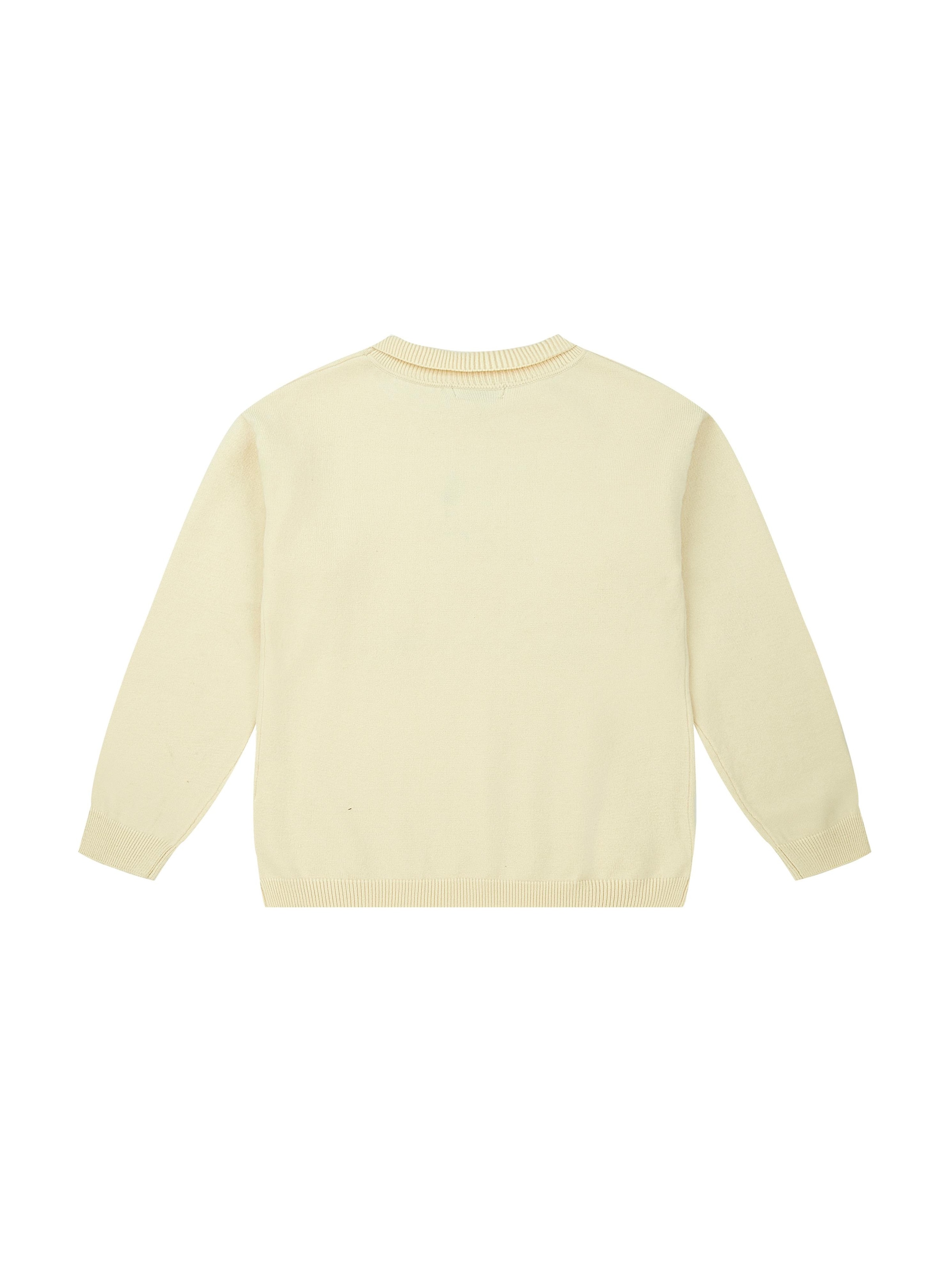 Свитер 'SAILING Kinder Strickpullover „SL-Cozy“ Schwarz/Weiß - мягкий, дышащий и простой в уходе' в бежевом цвете — фото 2