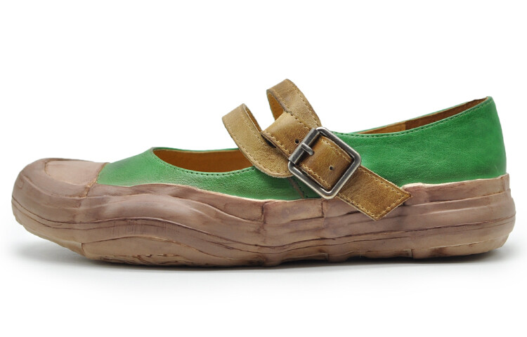 Туфли женские повседневные Women's Casual Shoes Women's Low-Top Green Artmu