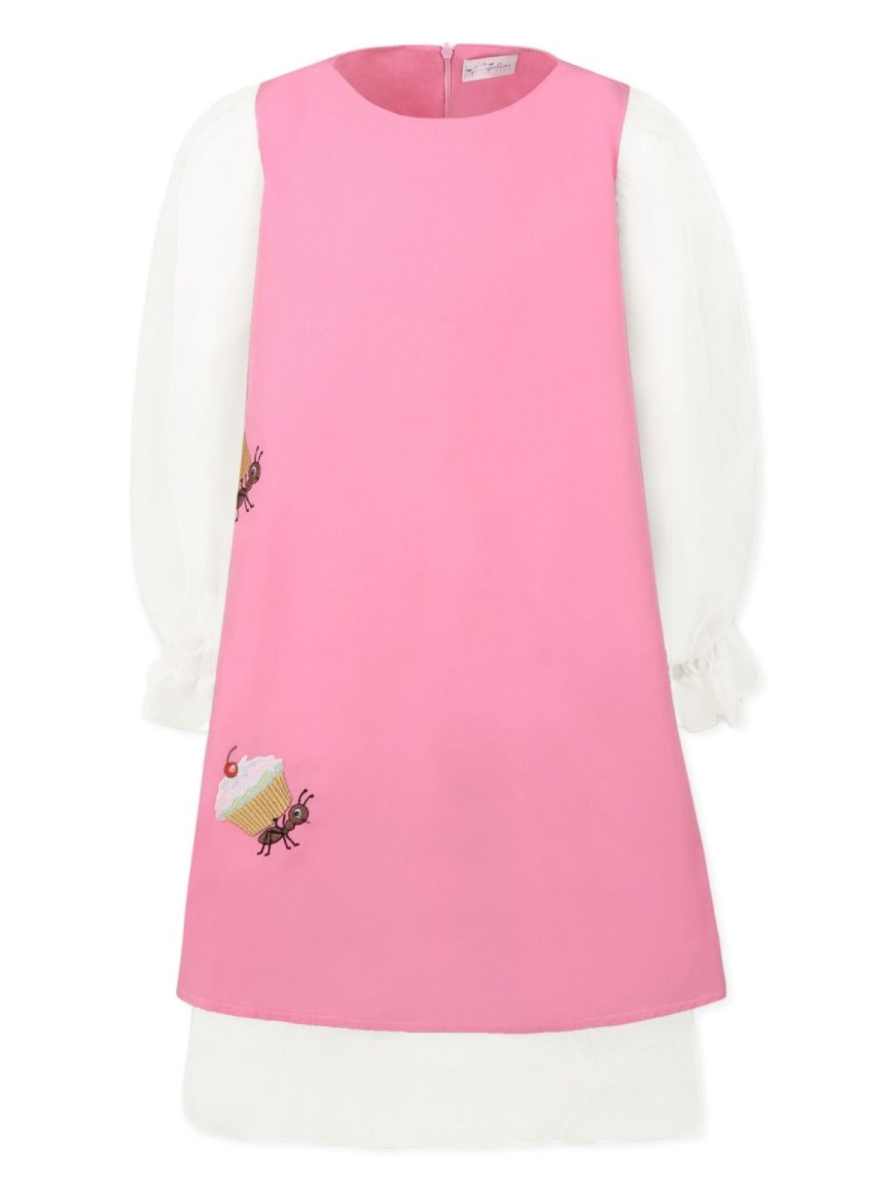 

Pangolini Kids платье с вышивкой, розовый