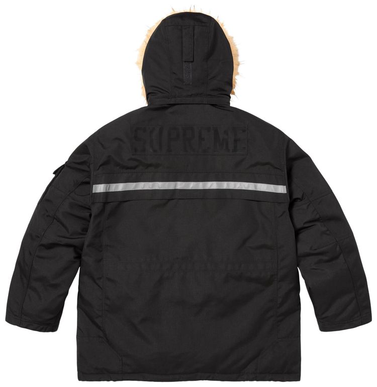 Куртка Supreme Cordura Snorkel Coat, черный — фото 2