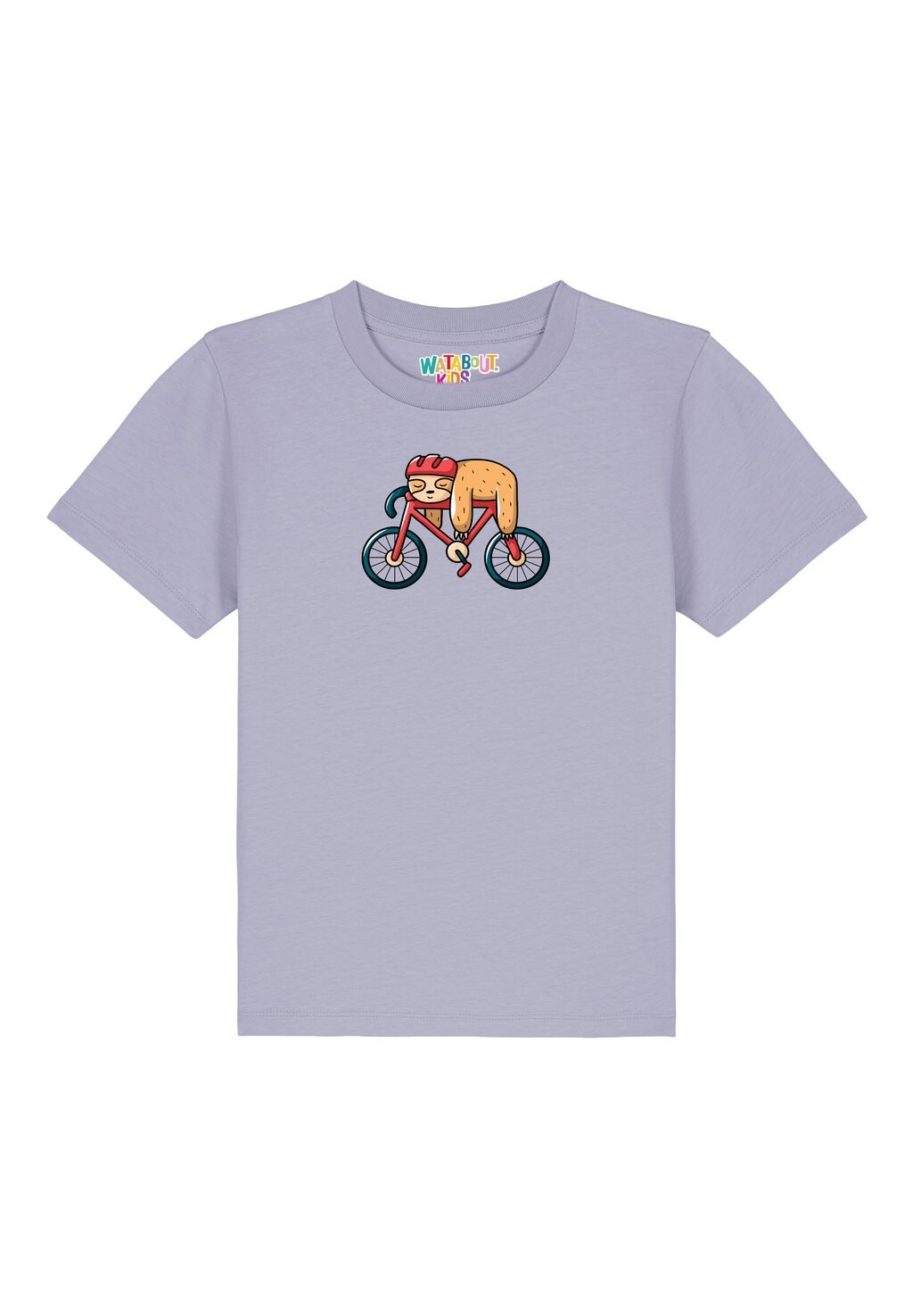 

Футболка с принтом SLOTH Watapparel, цвет lavender