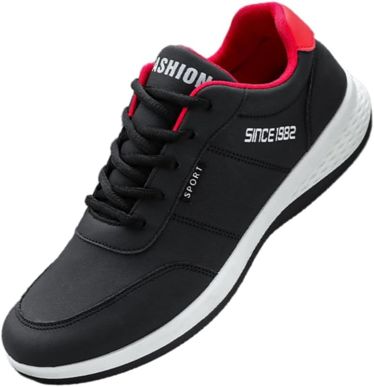 

Мужские спортивные кроссовки большого размера, дышащий сетчатый материал, противоскользящая резиновая подошва, подходят для активного отдыха, ежедневного использования и бега Clolinde, черный