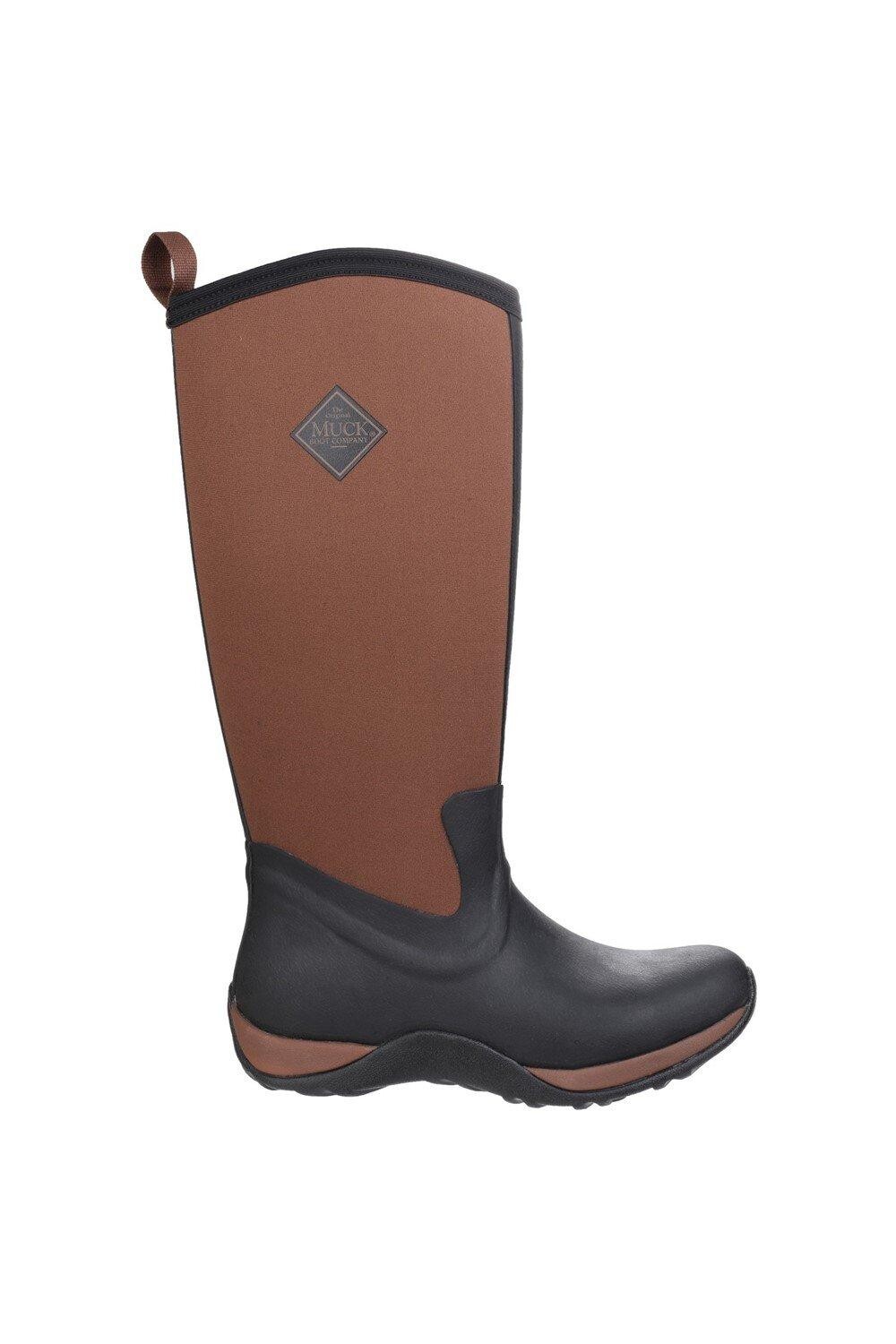 Женские резиновые сапоги Muck Boots высокие утепленные, коричневый — фото 4