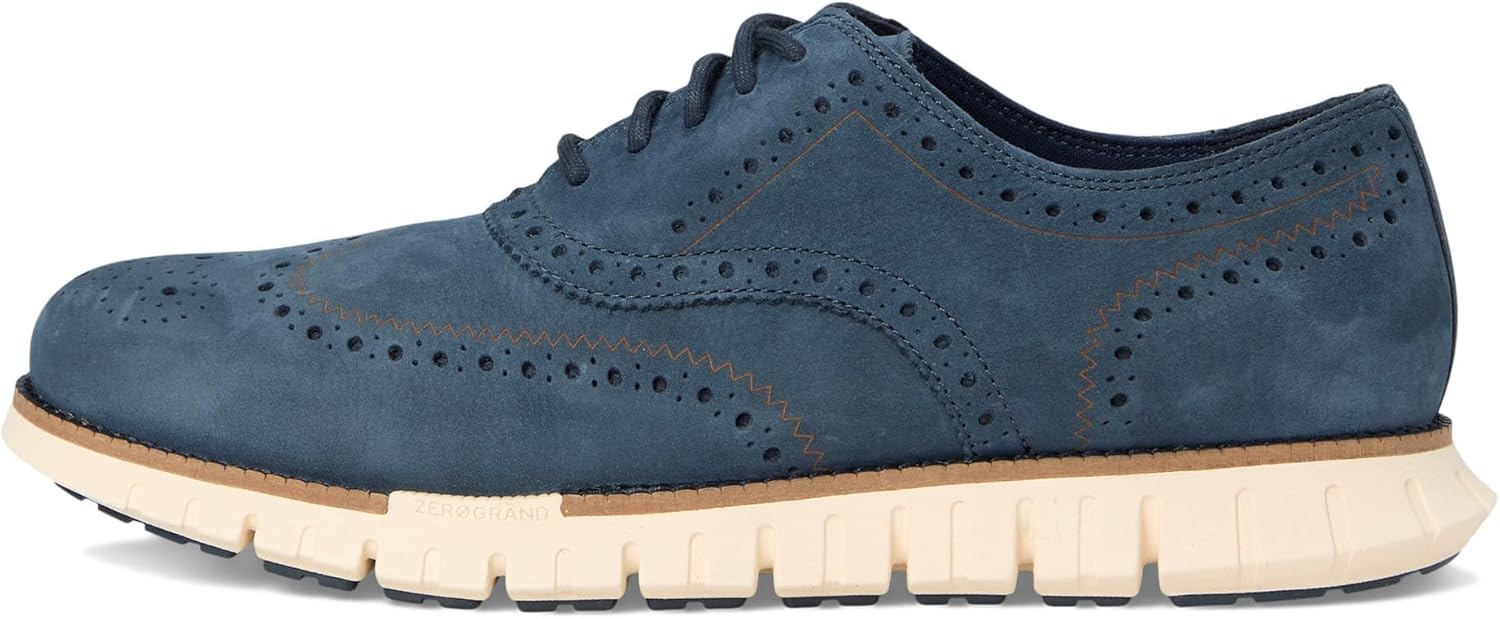 Мужские кроссовки Cole Haan Zerogrand Remastered Wing Tip Oxford, слоновая кость — фото 4
