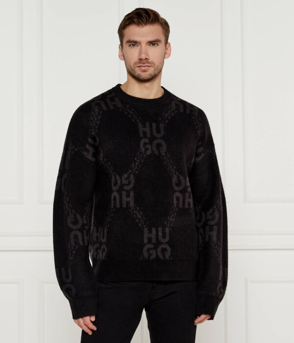 

Свитер Шейн Regular fit Hugo, черный