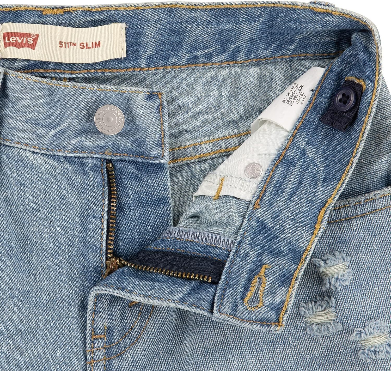 Узкие джинсовые шорты Levi's Boys 511, Newport Festival — фото 4
