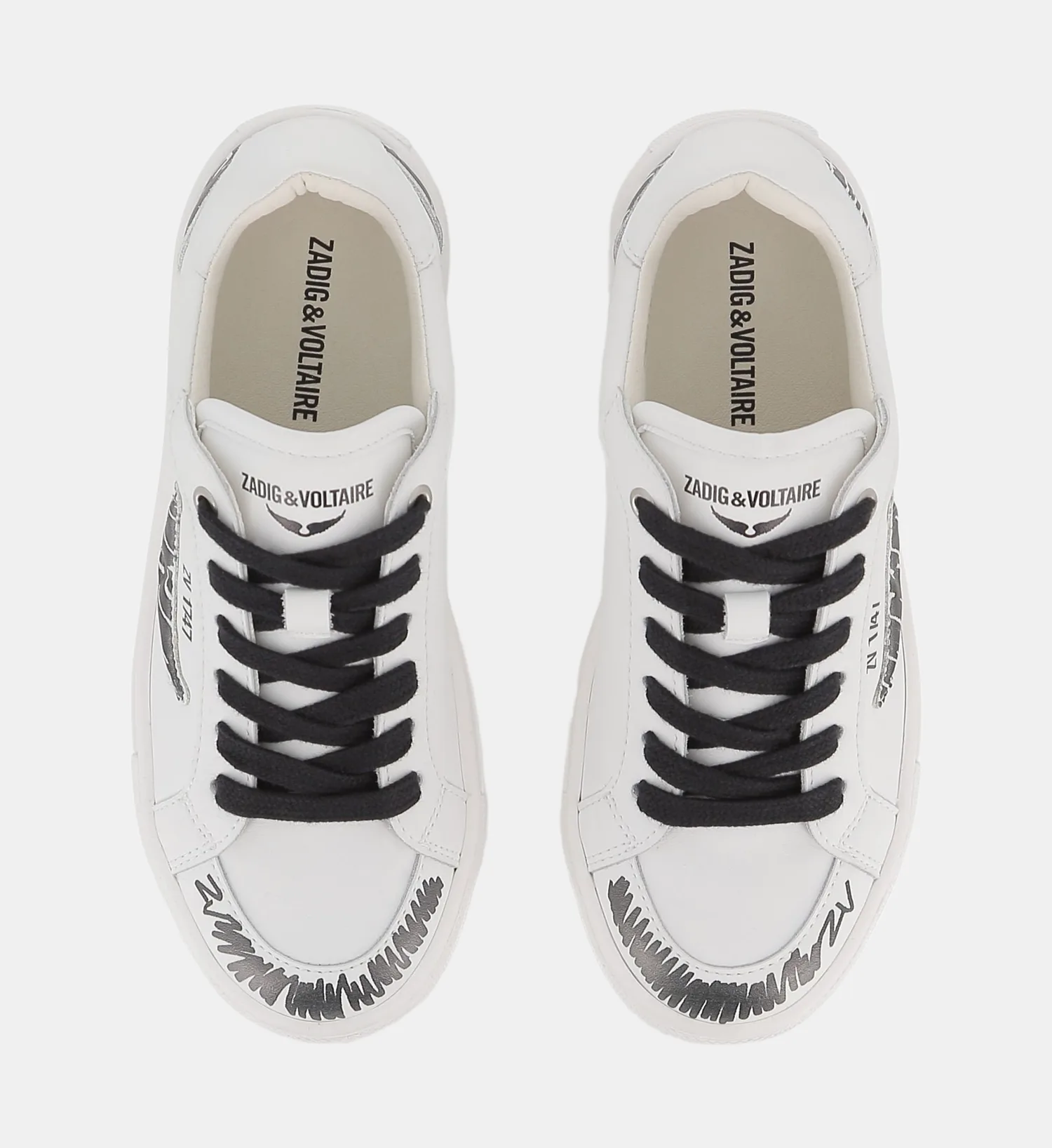 Кеды на шнуровке Zadig&Voltaire Kids, белый — фото 4