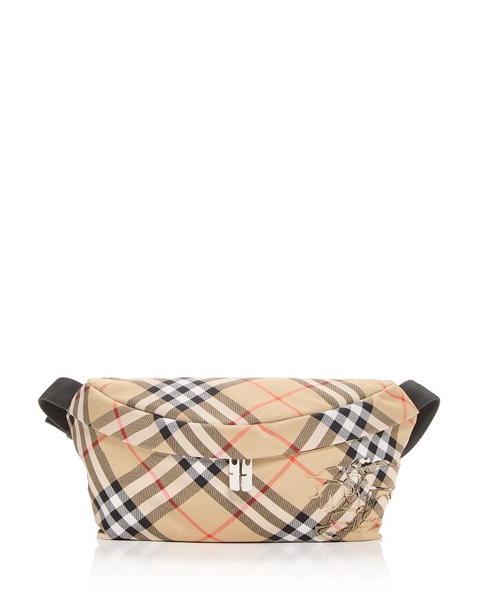 

Поясная сумка Burberry Essential в клетку, коричневый/бежевый