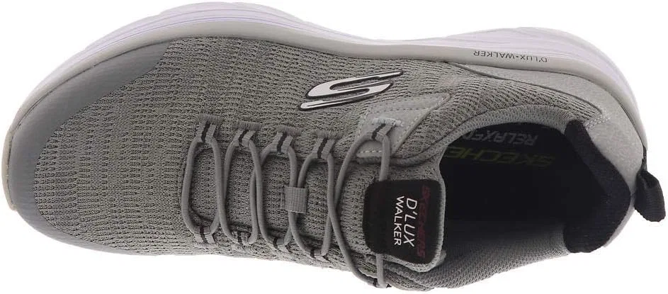 Кроссовки Skechers Herren D'lux Walker Pensive Oxford, Grey Black — фото 3